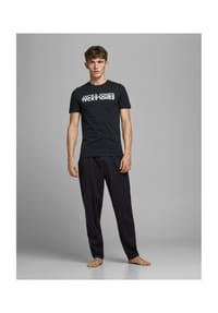 JACK & JONES - Schlafanzug Zweiteiliger Pyjama JACJONES LOUNGE SET - blau