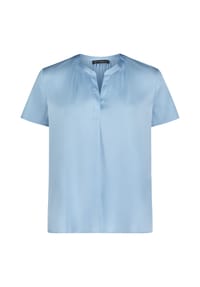 BETTY BARCLAY - Satin-Bluse kurzarm - Grau Beige