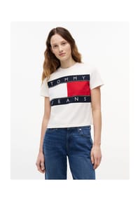 TOMMY Jeans - T-Shirt, Baumwolle, für Damen - C1G BLUE