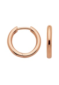 Adelia's - Damen Silber Schmuck 925 Silber Ohrringe  Creolen Ø 17 mm - rose