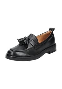 PAVEMENT - Leder Slipper SHELLY TASSEL - Schwarz