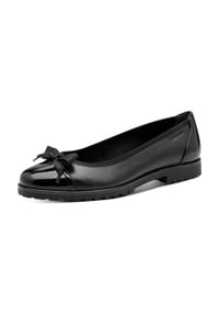 Tamaris - Ballerinas, Blockabsatz, Zierschleife, für Damen - 001 BLACK
