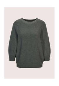 MADELEINE - Zeitloser Baumwollpullover mit Perlfang-Muster - blassrosa