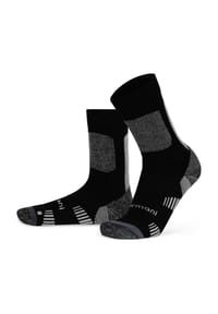 normani® - 2 Merino Trekking Socken mit Frotteesohle - Oliv