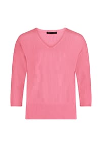 BETTY BARCLAY - Feinstrickpullover mit V-Ausschnitt - Pink
