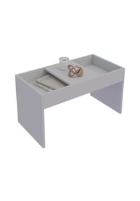 VCM. - Holz Beistelltisch | Couchtisch schlicht | Maße ca. H. 39 x B. 71 x T. 36 cm | Wohnzimmertisch | Kaffeetisch - Mantila - Weiß
