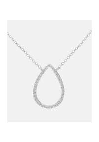 Diamant L'eternel - Kette mit Anhänger, mit 0.1 ct Diamant, 375 Weißgold - white gold
