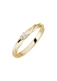 LYOMI - Ring 585/- Gold 1 Diamant Lab Grown 0,05ct. - gelb