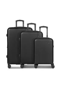 bugatti Valencia 2.0 - Valencia 2.0 4 Rollen Kofferset 3-teilig mit Dehnfalte - black