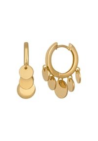 caї - Creolen 925/- Sterling Silber - gelb