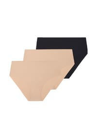 SIMONE PÉRÈLE - Taillen Slip 3er Pack Uniq - Beige / schwarz