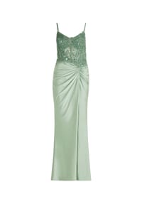 Vera Mont - Abendkleid mit Stickerei - Foggy Green