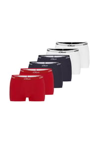 s.Oliver - Retro Short / Pant 6er Pack Basic - Blau / Dunkelblau / Schwarz