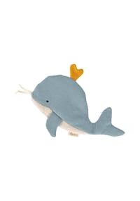 sigikid® - Knistertuch Wal Knistertücher ,  für Babys und Kleinkinder - blau