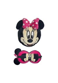 Disney - Disney Minnie Mouse Reisekopfkissen mit Schlafmaske für Kinder und - Rosa 17x18x15 cm