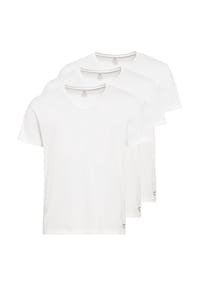 camel active - V-Neck Unterhemd/-Shirt im 3-er Pack - Creme