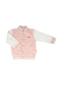 maximo® - BABY-Sweat Jacke, Hello College Style, Druckknöpfe - beigemeliert