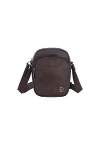 Discovery - Schultertasche Heritage mit gepolstertem Fach für Wertsachen - Brown