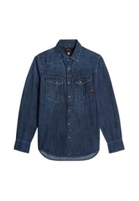 G-STAR RAW - Jeanshemd, Slim-Fit, Kent-Kragen, für Herren - G133 WORN IN DEEP