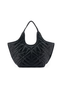 SEIDENFELT HUUVARI COLLECTION - Shoppertasche, Reißverschluss, Patch, für Damen - BLACK