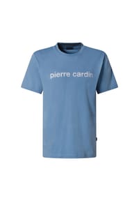 pierre cardin - T-Shirt mit Logo-Print - Blue Haze