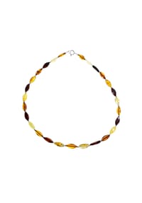 OSTSEE-SCHMUCK® - Kette , Tasja , Bernstein - mehrfarbig
