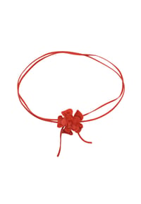 collezione alessandro® - Bindegürtel Blüte für alle Größen geeignet - cognac