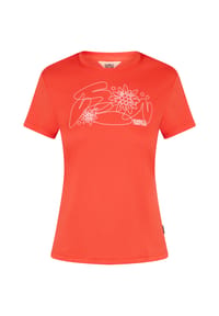 GLOBETROTTER - T-Shirt Outdoor, Rundhals, für Damen - FIESTA 17-1564TCX