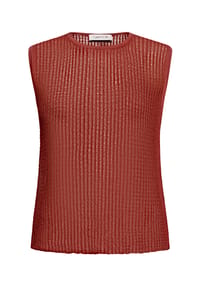 CARTOON - Strick-Top mit Rundhalsausschnitt - Rust Brown