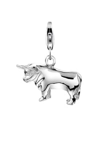 Nenalina - Charm Anhänger Sternzeichen Stier Taurus 925 Silber - Silber