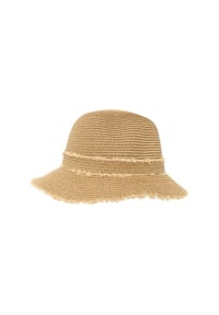 MANGUUN - Strohhut, Fransenkante, für Damen - BEIGE ORIGINAL
