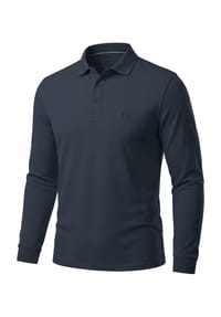 normani® - Herren Langarm Poloshirt Lyroe - Anthrazit