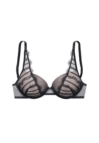 LASCANA - Schalen-BH Anouk, verstellbar, für Damen - 159 BLACK-ROSE