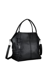 collezione alessandro® - Schultertasche Basilico mit viel Platz und langem Gurt - creme