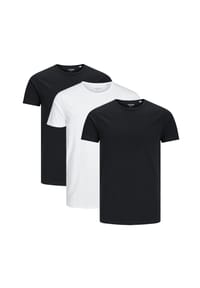 JACK & JONES - T-Shirt 3er Pack Basic - Black