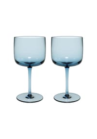 like. by Villeroy & Boch Weinkelch, Set 2 tlg. Like Ice - Like Glass - blau