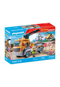 playmobil® - Act!on Heroes - Baustellen-LKW mit Kran 71750 - 