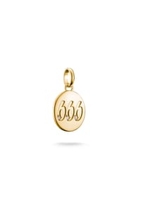 Thomas Sabo - Charm-Anhänger Engelzahl 666 mit Steinen Connect - gelbgoldfarben