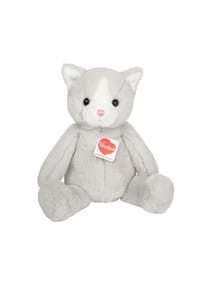HERMANN Teddy COLLECTION® - Kuscheltier Schlenkerkatze Trixi, Hellgrau, 32 cm - grau