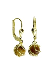OSTSEE-SCHMUCK® - Ohrhänger , Goldkäfig , Gold 333/000 - gold