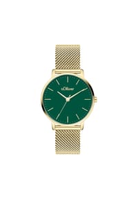 s.Oliver - Uhr - Classic Mesh Medium - gold