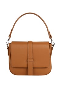 Samantha Look - Umhängetasche Echt Leder, Made In Italy - beige