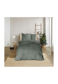 GALERIA home - Flanell-Bettwäsche - 47 CILANTRO/GREEN