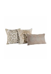 LOBERON - Kissenhülle 3er Set Emelin creme - creme