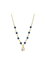 fascination by Ellen K. - Collier 375/- Gold 8 Lapislazuli - gelb