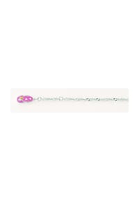 Adelia's - Adelia's Damen Singapur Fußkettchen 925 Silber mit Zirkonia – Silberfußkette Singapur - silber