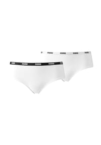 PUMA® - Hipstershorty, 2er-Pack, Logobund, für Damen - hellgrau
