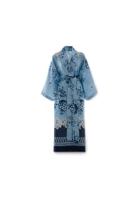 bassetti - Kimono PARAGGI aus reiner Baumwolle - Blau