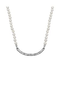 HAZE & GLORY - Halskette Perlenkette Vintage Element 925 Silber - Silber