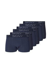 SKINY® - Retro Short / Pant 6er Pack Cotton - Anthracite Stripe Selection
